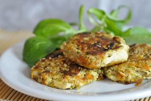 Galettes de tofu aux légumes