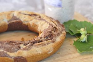 Moelleux marbré à la farine de noisette