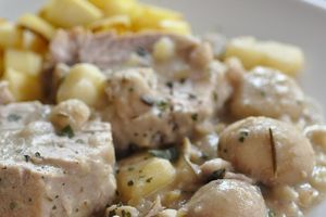 Filet mignon aux marrons