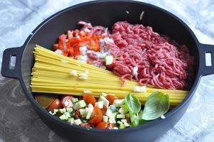 One pot pasta à la viande hachée