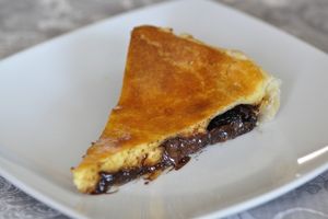 Tarte aux carrés de chocolat au carambar