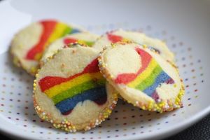 Petits sablés arc-en-ciel en pas à pas (thermomix ou pas)