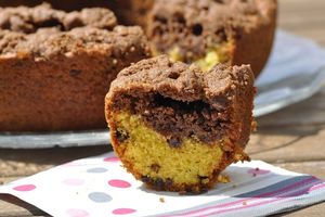 Crumb cake amande vanille chocolat