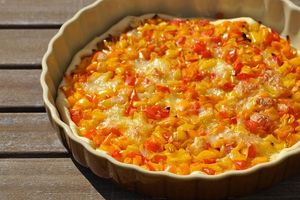 Tarte aux poivrons et mozzarella de ma tata