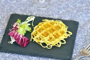 Gaufres de spaghetti