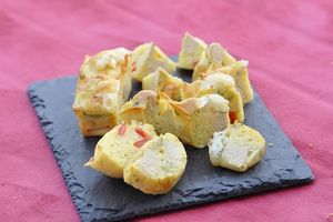 Cake poivron chèvre et tofu