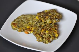Galettes de lentilles