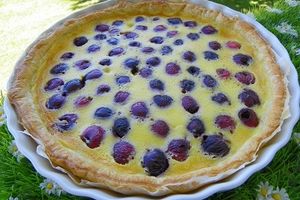 TARTE AUX CERISES ET A LA CREME DE MASCARPONE (thermomix)