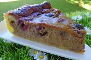 TARTE AU CHOCOLAT ET CERISES (thermomix)