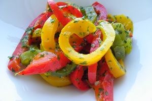 SALADE DE POIVRONS MARINES (Thermomix)