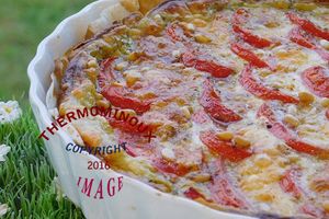TARTE TOMATES MOZARELLA (thermomix)