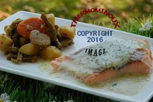 SAUMON SAUCE CONCOMBRE (thermomix)
