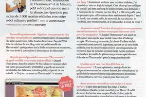 MISE A L'HONNEUR DANS LE MAGAZINE " THERMOMIX et MOI "