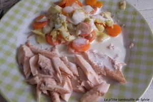 Truite vapeur et sa sauce soja