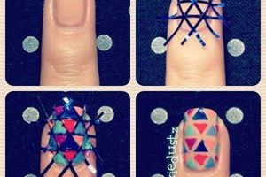 Nail art Striping tape (rouleau adhésif pour ongle), tutoriel
