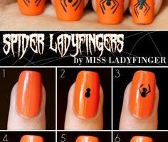 Tutoriel nail art araignée, spider