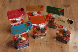 Les sachets de bonbons