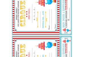 Invitations d'anniversaire: Cirque