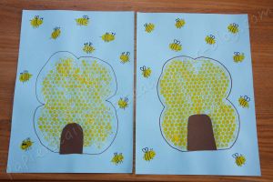 La ruche et les abeilles