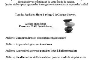Les ateliers pour toute personne souhaitant manger sans se prendre la tête !!!