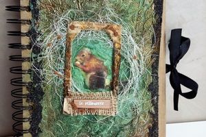 Art Journal Page with Texture and Lindy's Stamp Gang Products