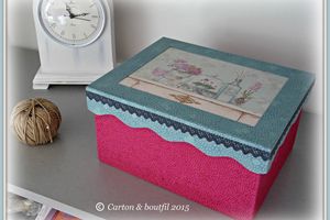 Cartonnage chantourné, courbe et douceur...