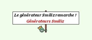 Générateur de smileys avec messages personnels pour votre blog