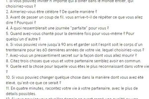 Tomber amoureux ou le redevenir en répondant aux 36 questions