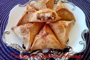 Fatayer au poulet et au fromage