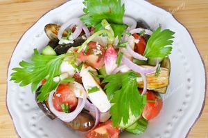 Salades d'Aiguillettes de Poulet & de Porc