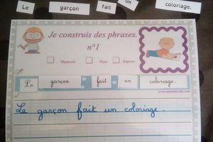Production d'écrits : Je construis des phrases CP