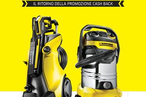 Idropulitrici ed aspiratori Kärcher: operazione cash back con rimborso iva
