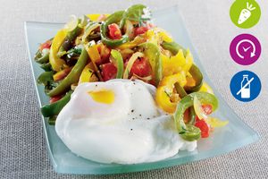 Poivronnade à l'oeuf poché ww