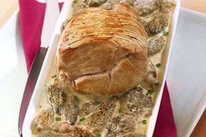 RÔTI DE VEAU AUX MORILLES
