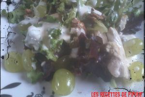 SALADE POULET - NOIX - RAISIN