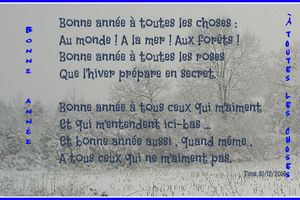 BONNE ANNÉE