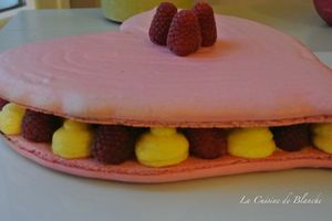 Macaron Coeur Framboise Citron