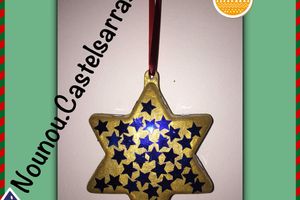 Étoile de noël à suspendre