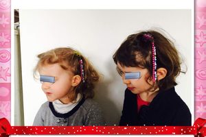 Barrettes décorées avec des perles