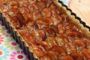 Tarte mirabelles et miel