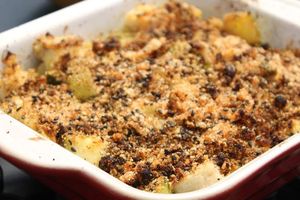 Gratin de poisson et courgette