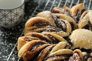 Brioche flocon de neige ou étoile au nutella
