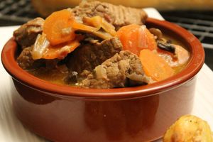 Boeuf mijoté et pommes fondantes