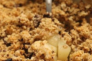 Crumble de poire aux pépite de chocolat - Weight Watchers