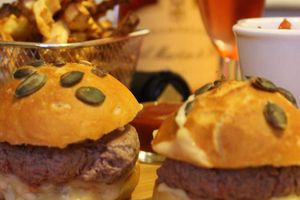 Burger d'autruche et frites de légumes d'automne - Concours champagne en cuisine