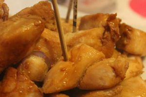 Poulet miel soja et sa sauce au yaourt