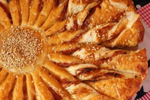Tarte soleil jambon fromage