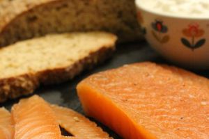 Gravlax au gin et soda bread - Trish Deseine