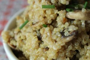 Quinoa crémeux aux champignons