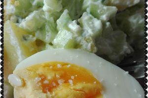 Salade pomme de terre concombre feta